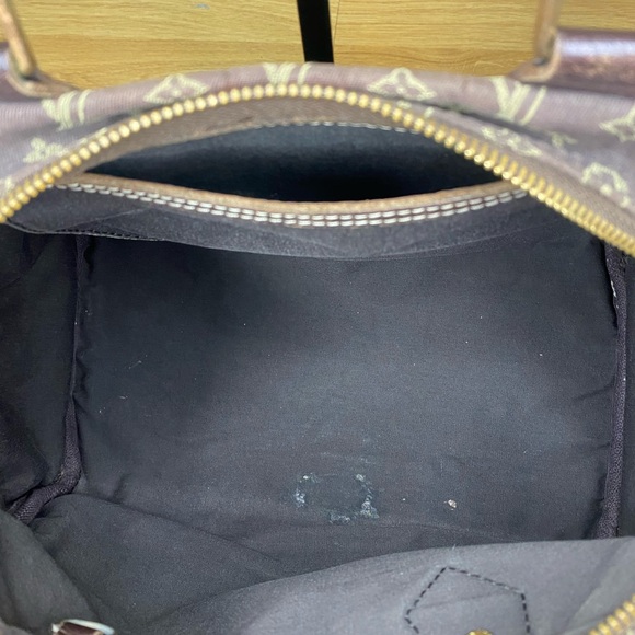 🍂LOUIS VUITTON Brown Monogram Mini Lin Speedy 30 Handbag🍂 - Picture 10 of 14